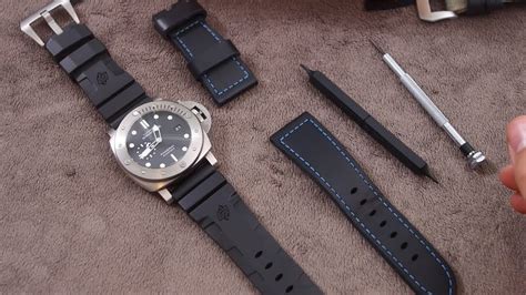 how to remove panerai buckle|panerai strap change.